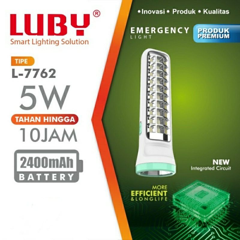 Senter Emergency LED Super Terang Luby