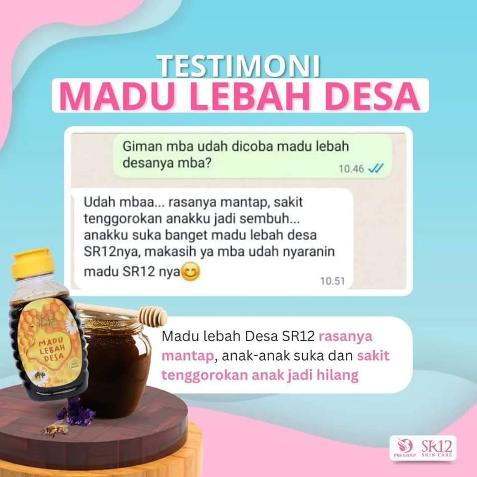 Madu Lebah Desa SR12 / Madu Hutan Akasia / Madu Alami Meningkatkan Kesehatan Sistem Imun / Sebagai Sumber Energi dan Antioksidan