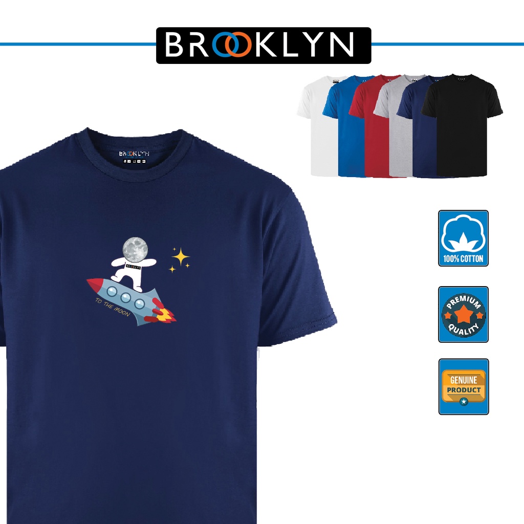 Kaos Sablon Katun / Tshirt Premium Cotton Pria &amp; Wanita Moon Series