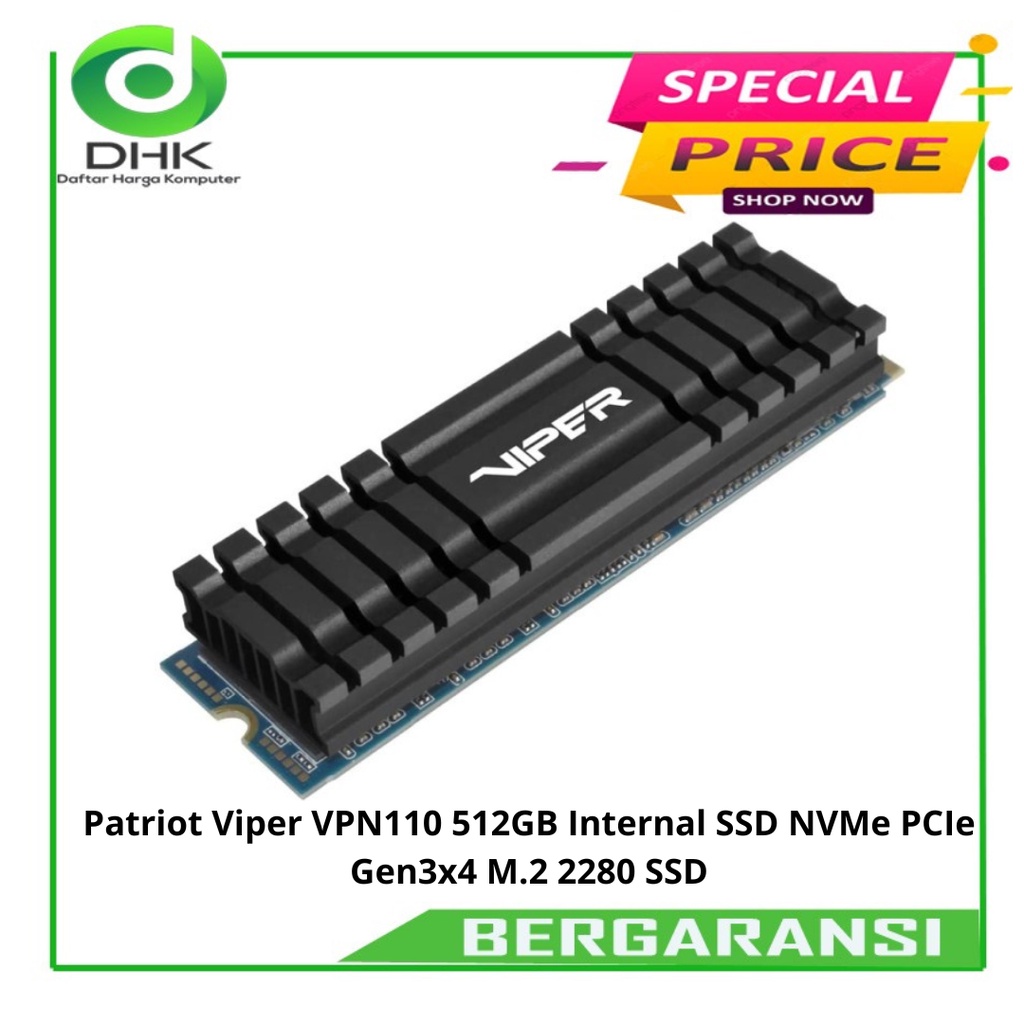 Patriot Viper VPN110 512GB Internal SSD -NVMe PCIe Gen3x4 M.2 2280 SSD