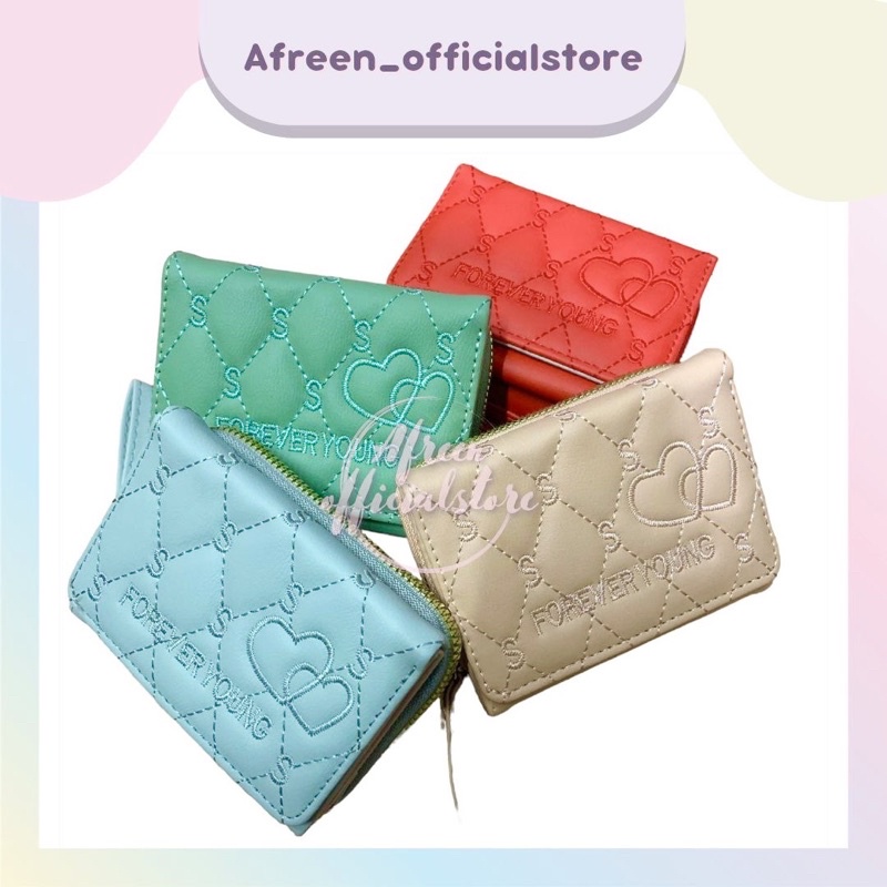 (COD) DOMPET WANITA KOREAN STYLE FOREVER YOUNG ORIGINAL FROM KOREA | DOMPET LIPAT WANITA