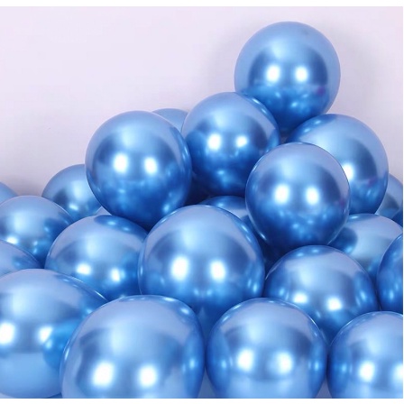 Balon latex warna metalik / balloon latex Chrome 10 inch (per pcs)