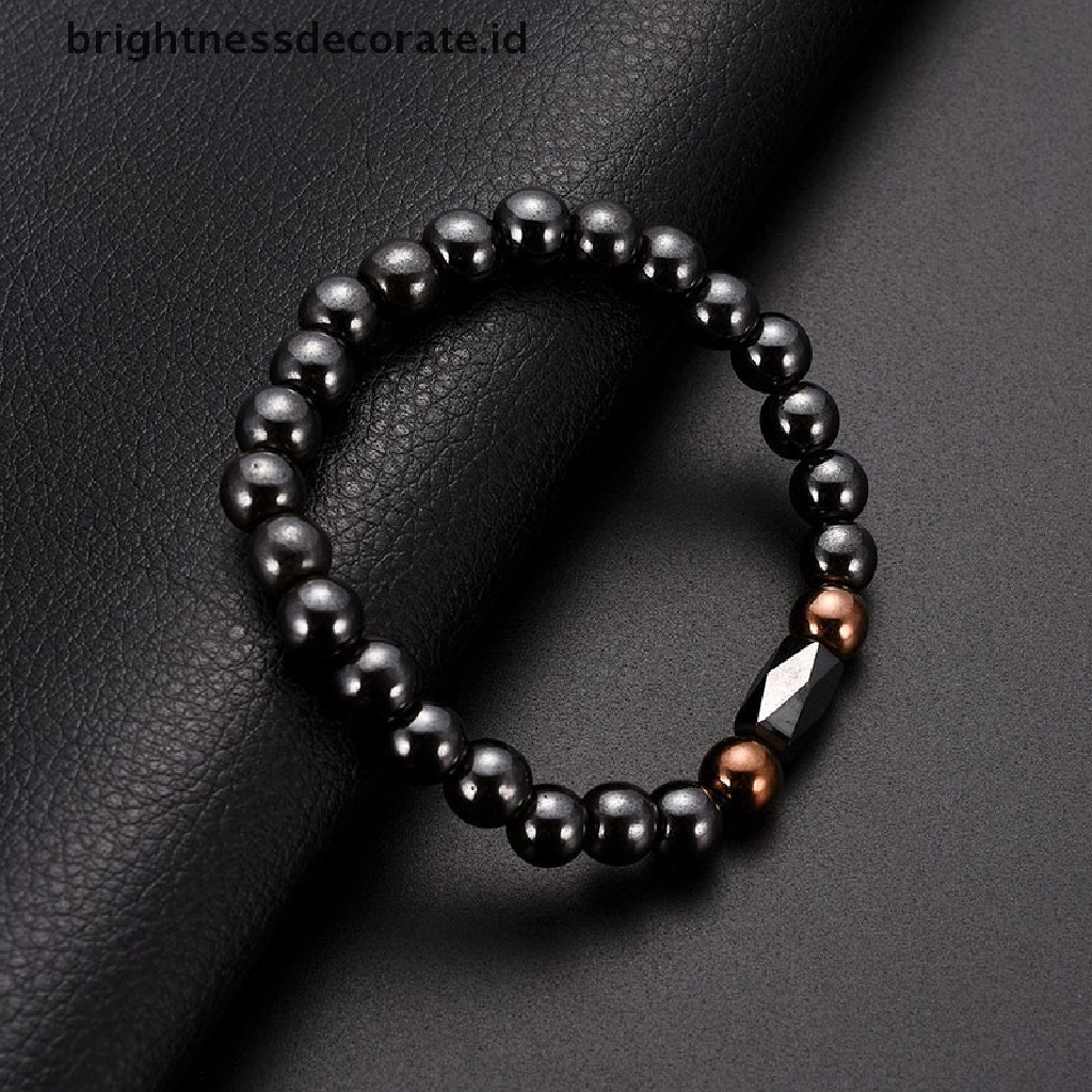 [Birth] Mix Style Gelang Magnet Beads Batu Hematite Perawatan Kesehatan Pesona Perhiasan Hadiah [ID]