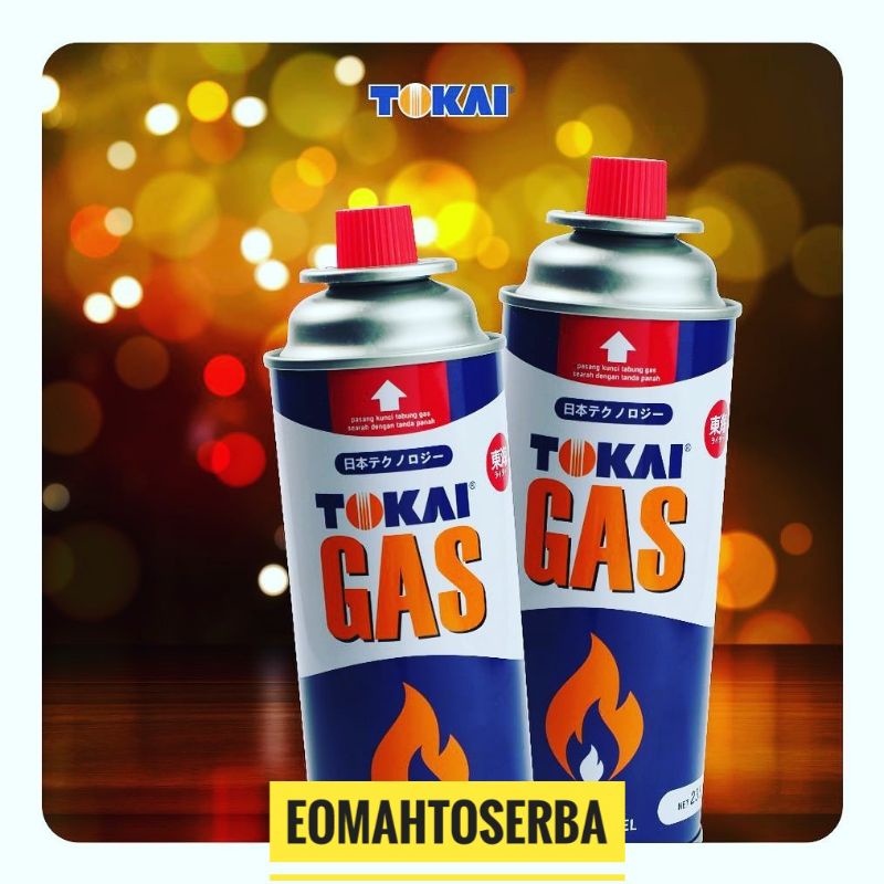Gas Kompor Portable 235 gr | Gas Tokai portable 235gr  | Gas butane fuel 235gr merk tokai