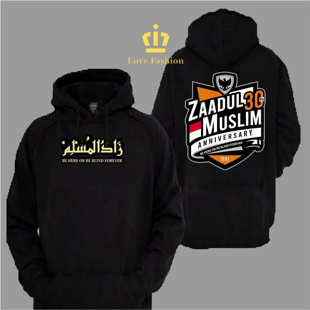 Sweater Hoodie Distro Zaadul Muslim Habib Alwi Assegaf Bukit Duri Premium Terbaru