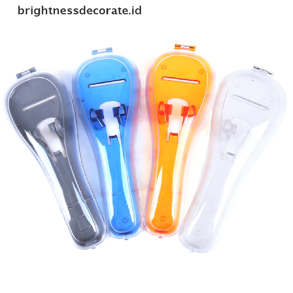 [Birth] Alat Cukur Plastik Pria Razor Case Hand Holder Kotak Penyimpanan Travel [ID]