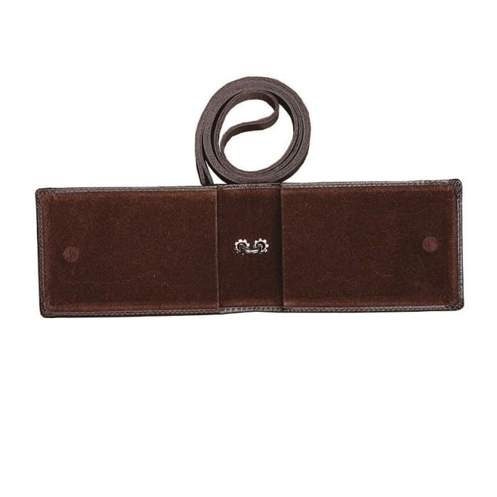 

Id Card Holder Double Flip Magnet Tali Kulit Coklat