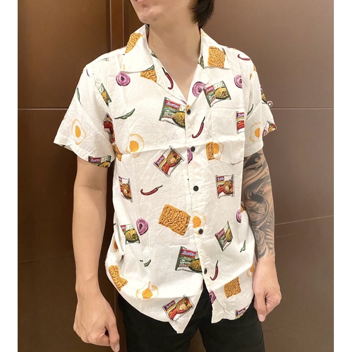 kemeja distro kemeja pria kemeja INDOMIE ready size M L XL bahan katun rayon amarilo