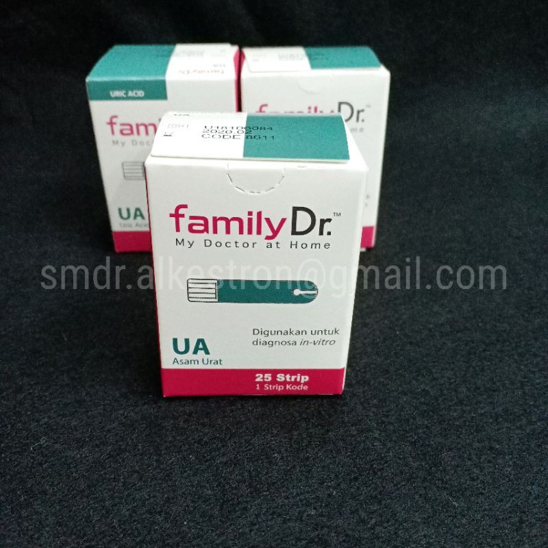 strip isi ulang family dr uric acid/asam urat isi 25pcs UA