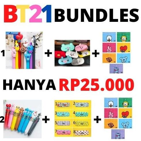 

[99W54] PAKET PERLENGKAPAN BT21 BANGTANBOYS ALAT TULIS SET BT21 TERMURAH ALAT TULIS BT21 71