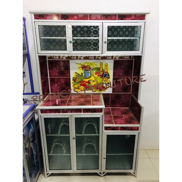 RAK PIRING STANLISS RAK PIRING PLAT JUMBO RAK PIRING ALUMINIUM 3 PINTU RAK PIRING MINIMALIS