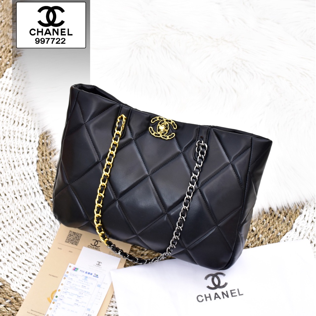 TAS WANITA BATAM IMPORT CHANEL TOTE BAG 997722 KWALITAS PLATINUM LIKE ORI