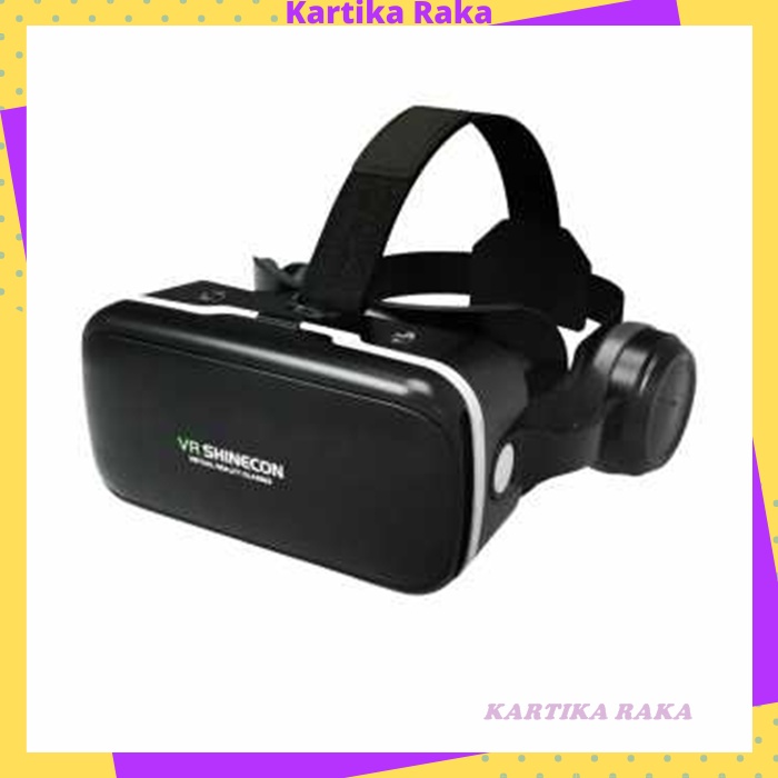 KR Shinecon 6.0 VR Box Virtual Reality Glasses dengan Headphone