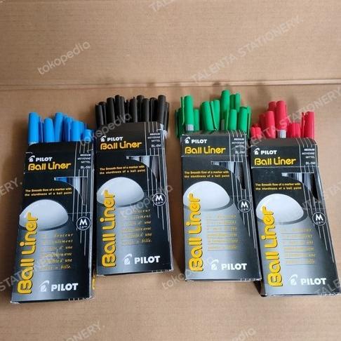

JUAL Pulpen Balliner 0.8MM Pulpen Ball Liner Original hitam biru merah