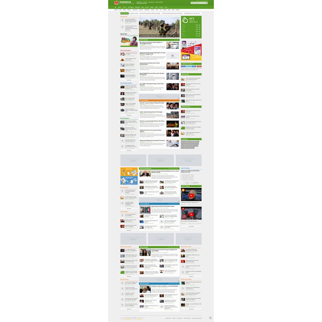 Website Berita Full Fitur Lengkap