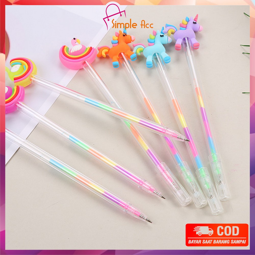 

DO-A44 Pulpen Gel 0.5mm Karakter Angsa Tinta Rainbow Pena Pelangi Lucu / Alat Tulis Sekolah Drawing Pen Warna Warni Import