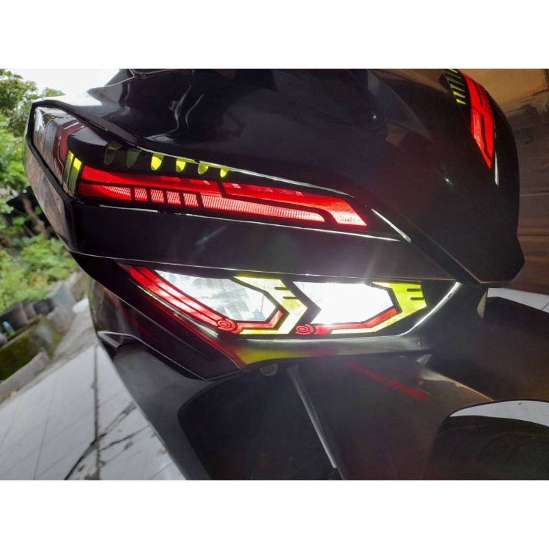 stiker lampu depan honda vario 125 150 tahun 2018 2021 new mix warna