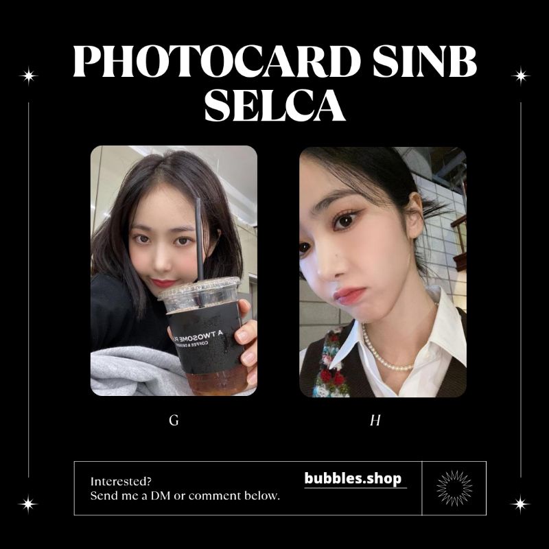 PHOTOCARD UNOFFICIAL SINB G-FRIEND SELCA