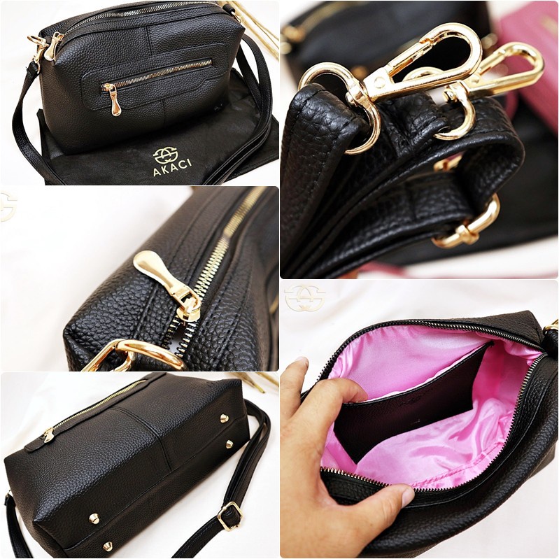 Akaci Premium Tas Selempang Wanita 2 ruang 01-1270 SLING BAG TERBARU MURAH KOREA ASS IMPORT THR