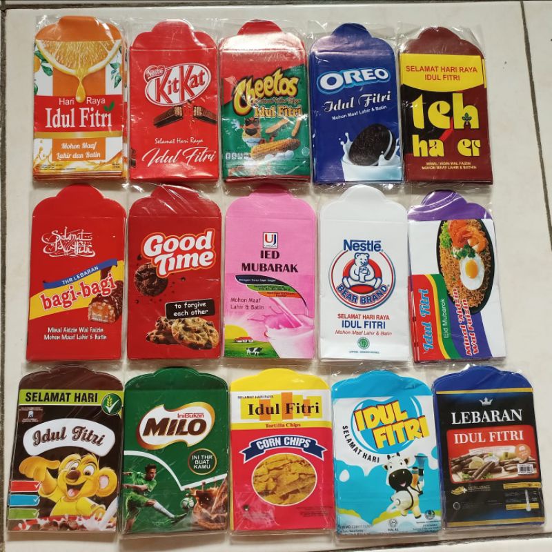 

(10 pcs) Amplop Lebaran Snack Termurah