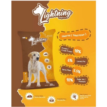 LIGHTNING DOG FOOD STARY DOG