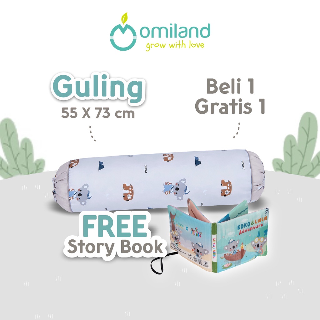 Guling Anak + Soft Book -Omiland -OB35261 OB35271 OB35281 OB35291