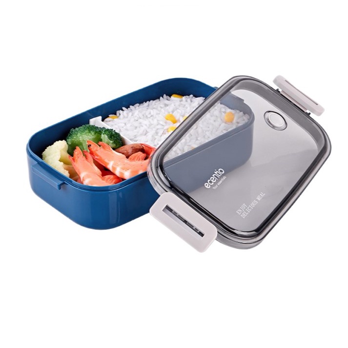 TEMPAT MAKAN ANAK LUNCH BOX SET SINGLE LAYER KOTAK BEKAL MAKAN 800ML BENTO BOX TEMPAT MAKAN ANTI TUMPAH