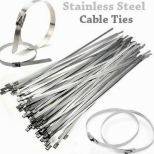 

hanya disini] Cable Ties Stainless Steel 8,0 x 400 (per pcs)