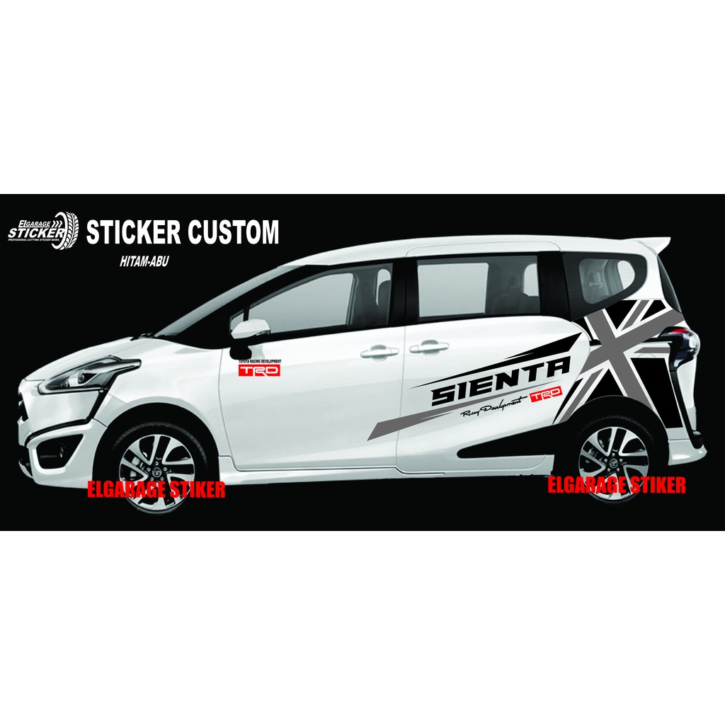 Stiker mobil toyota sienta cutting stiker striping variasi body mobil sienta