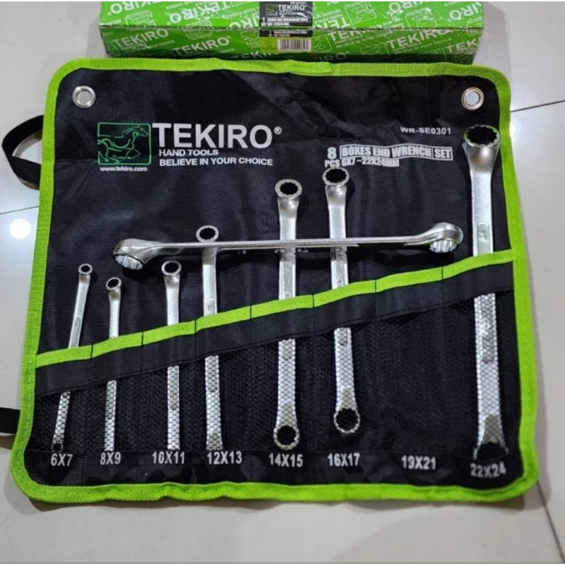 Kunci ring set 8 pcs TEKIRO 8 - 24 mm Box end tekiro 8pcs