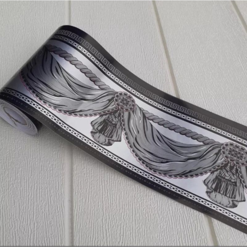 List wallpaper dinding 10cmx 10m border list wallpaper 10 meter list foam / wallpaper border list di