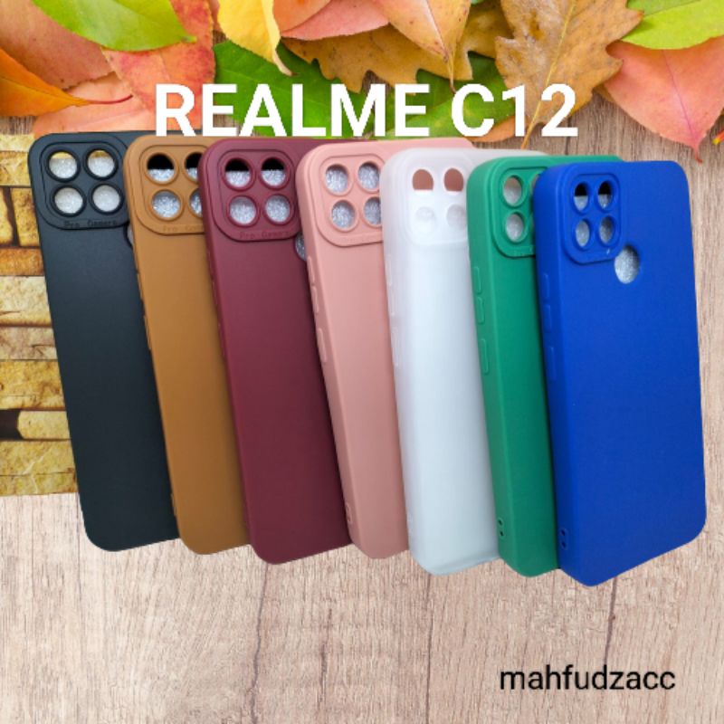 SOFTCASE MACARON REALME C12 CASE PELINDUNG CAMERA