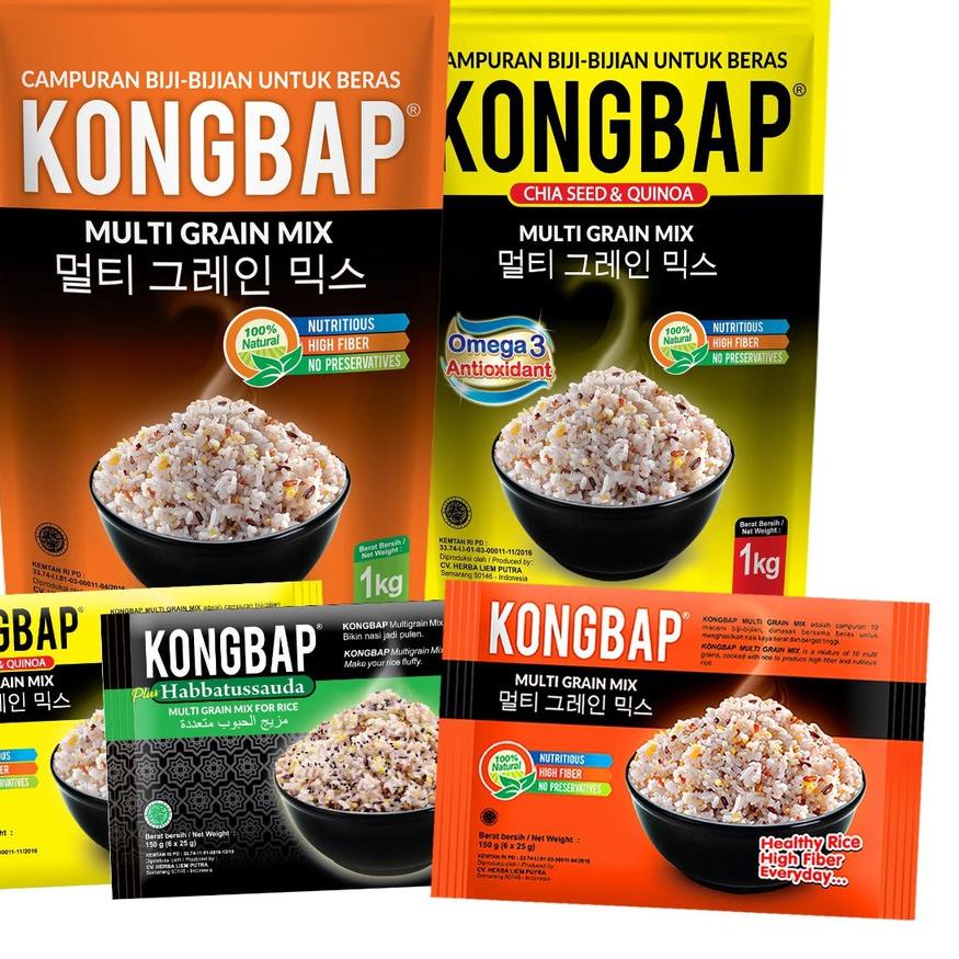 

♗ Kongbap Multigrain Mix Beras Organik 1 Kg Natural Super Food ❉