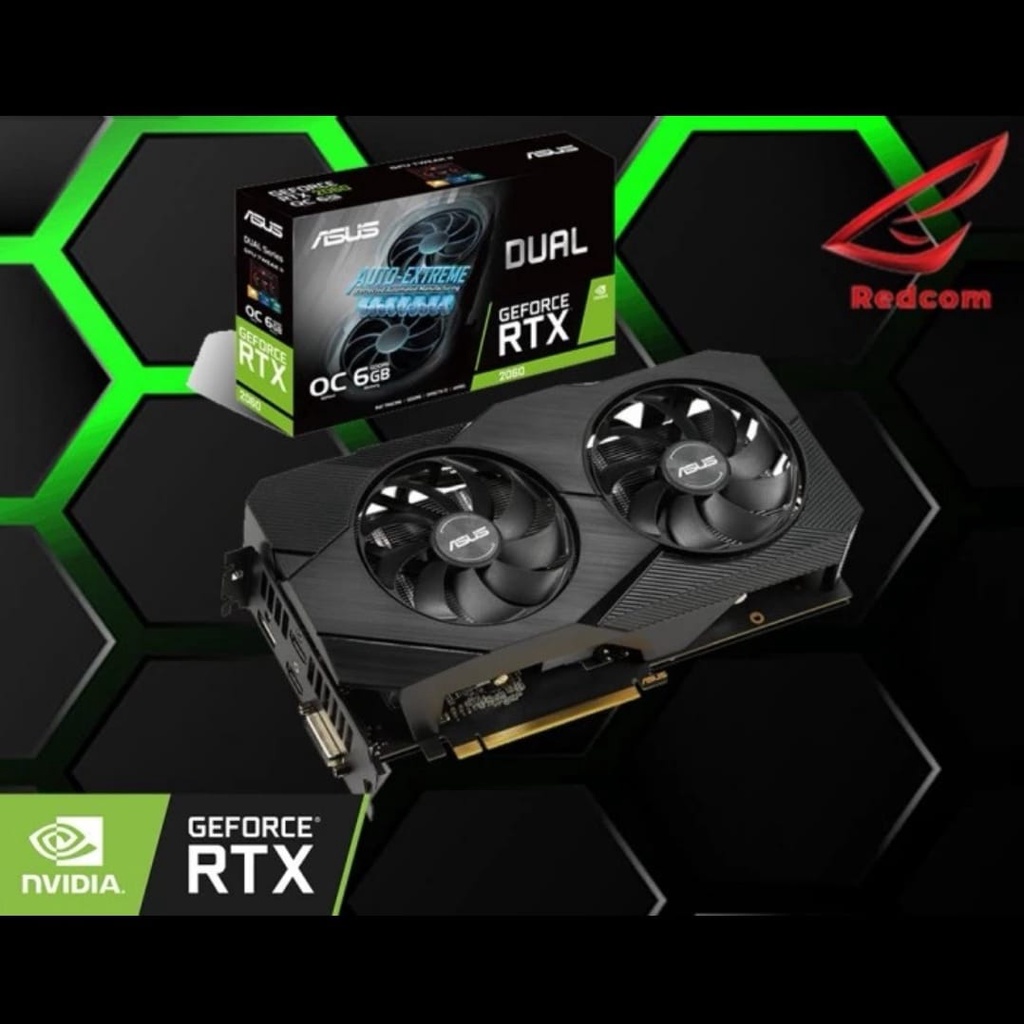 VGA ASUS GeForce RTX 2060 / RTX2060 Dual EVO OC - 6GB GDDR6