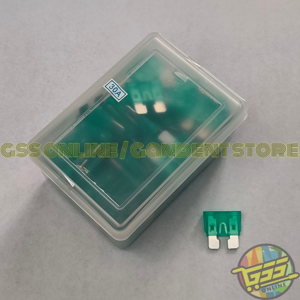 Fuse sekring tancap DX besar original fuse 10A 15A 20A 25A 30A 1 BOX ISI 100 PCS
