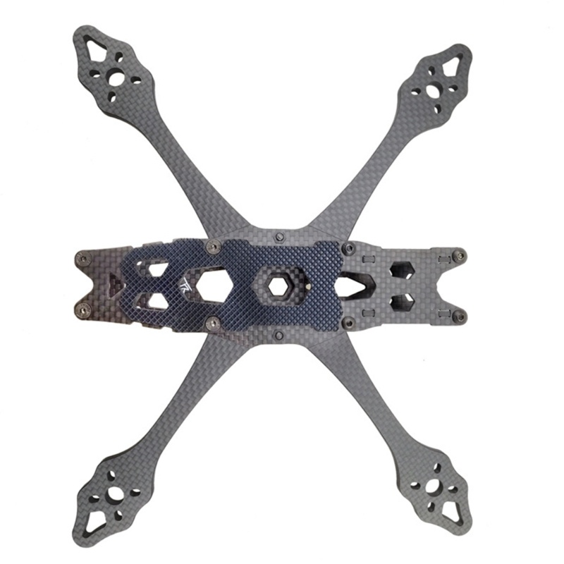 Zzz X-type Split Carbon Fiber Frame Kit Inci Wheelbase 225mm Dengan Lengan 5mm Untuk QAV-S