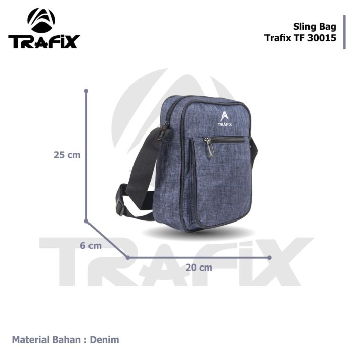 [KLIKTAS] Tas selempang pria kecil TRAFIX - TF 30015 - Sling Bag MINI