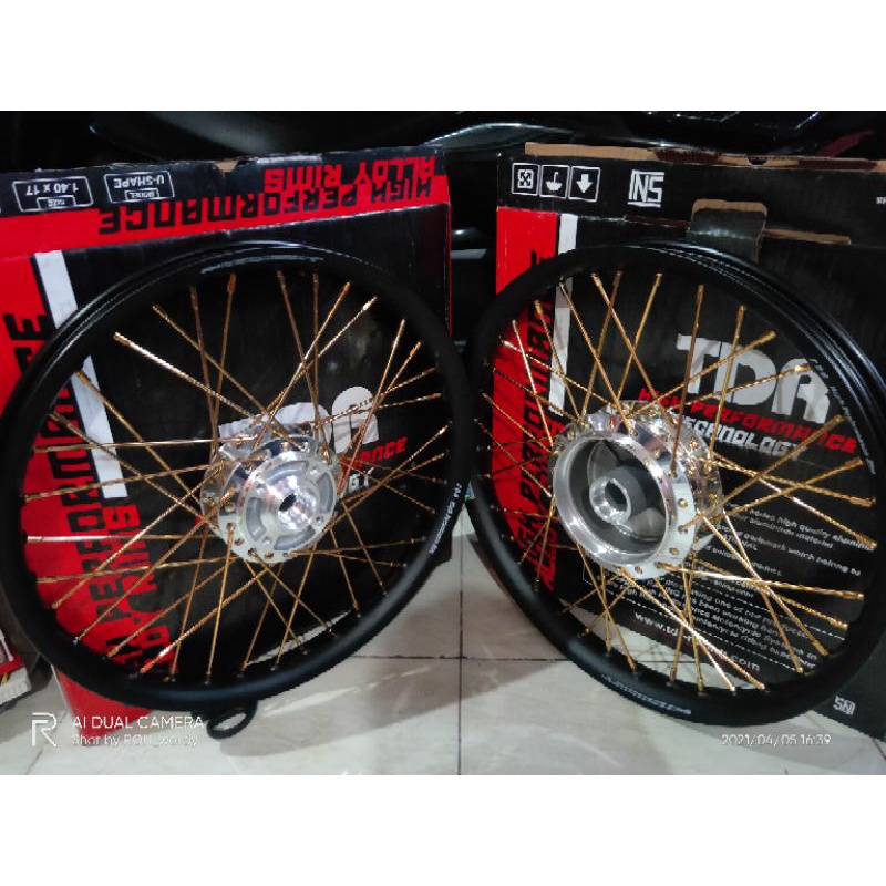 PROMO velg ruji set TDR 17 140/140 PNP Vario 125/150