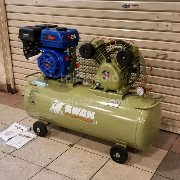 Kompresor angin swan 1/2 hp ( pk ) komplit engine TSUZUMI SVU 212