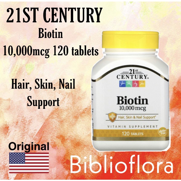 Hairvit 21St Century Biotin 10000 Mcg 120 Tablets