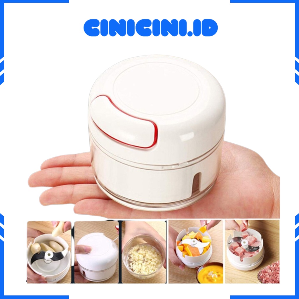 CINICINI Blender Tarik Mini Manual Blender Chooper Tarik Manual