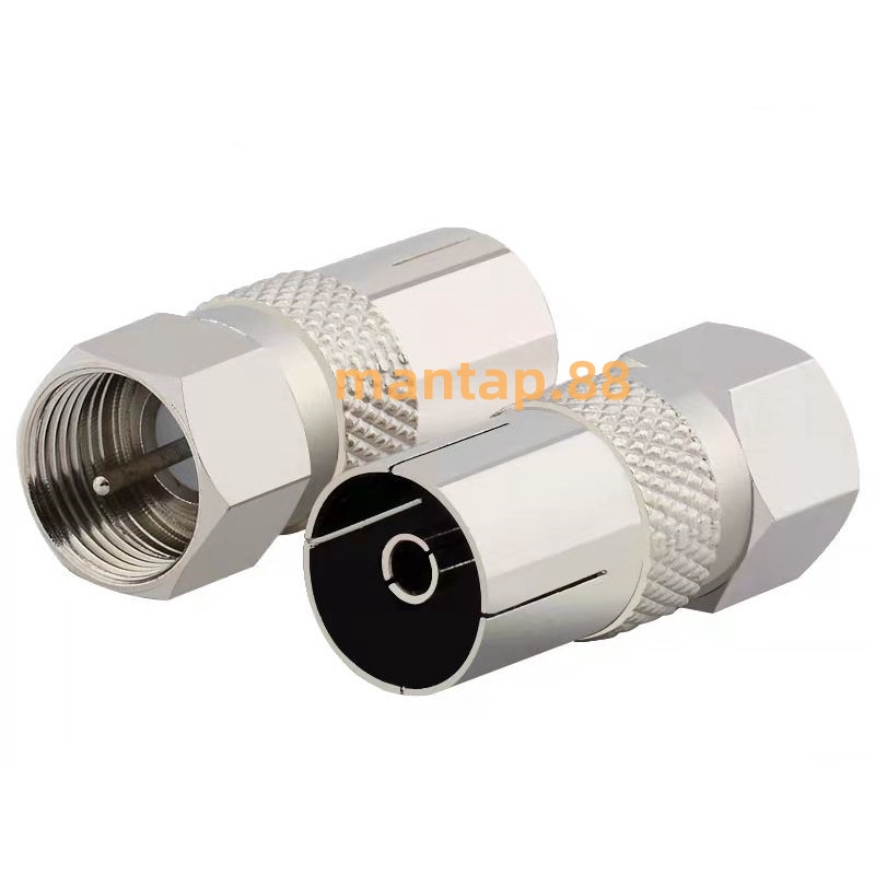 CONNECTOR F MALE TO PAL MALE / JACK KONEKTOR PAL COWOK