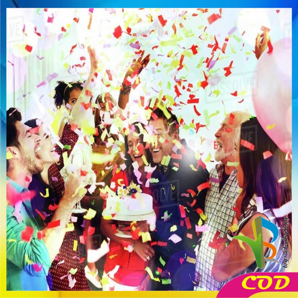 RB-C785 Confetti Popper / Party Popper Ulang Tahun &amp; Wedding / Petasan Pesta Semburan Kertas Warna Warni / Souvenir Pesta