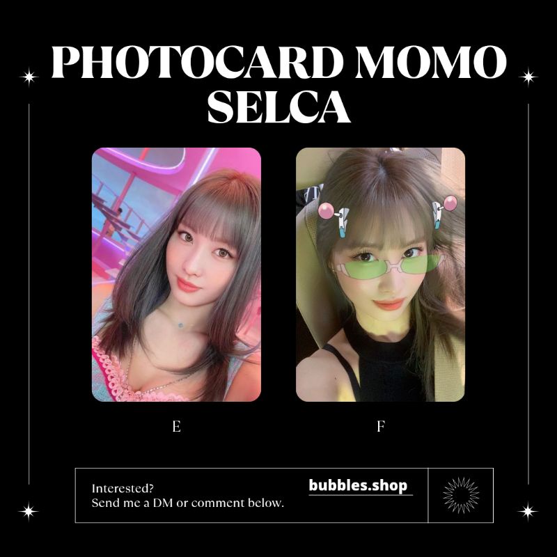 PHOTOCARD UNOFFICIAL MOMO TWICE SELCA