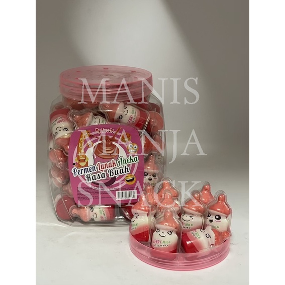 

VIRAL ! Permen Lunak Dot Pink Sweety Aneka Rasa Buah isi 50 pcs
