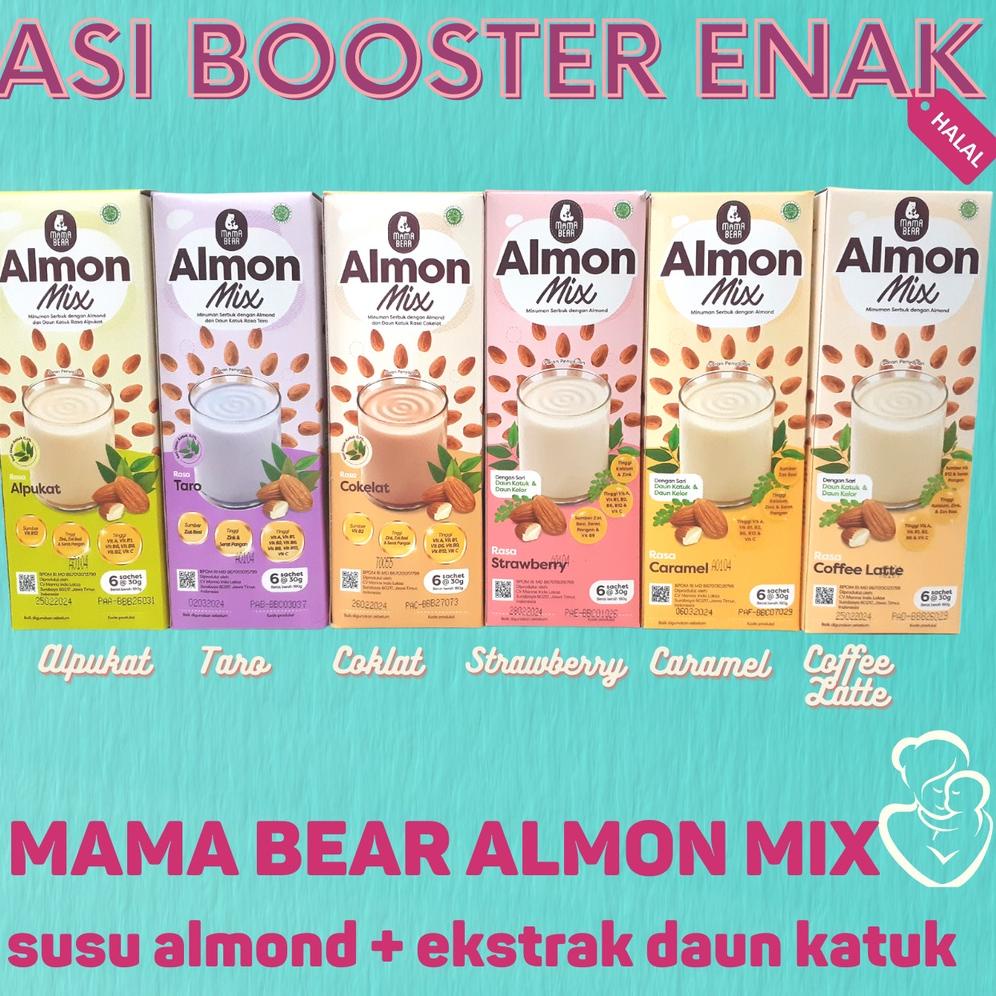 COD 2.2 MamaBear Almon Mix Susu Almond Milk + Katuk ASI Booster mama Bear ,.,.,.,.,.,