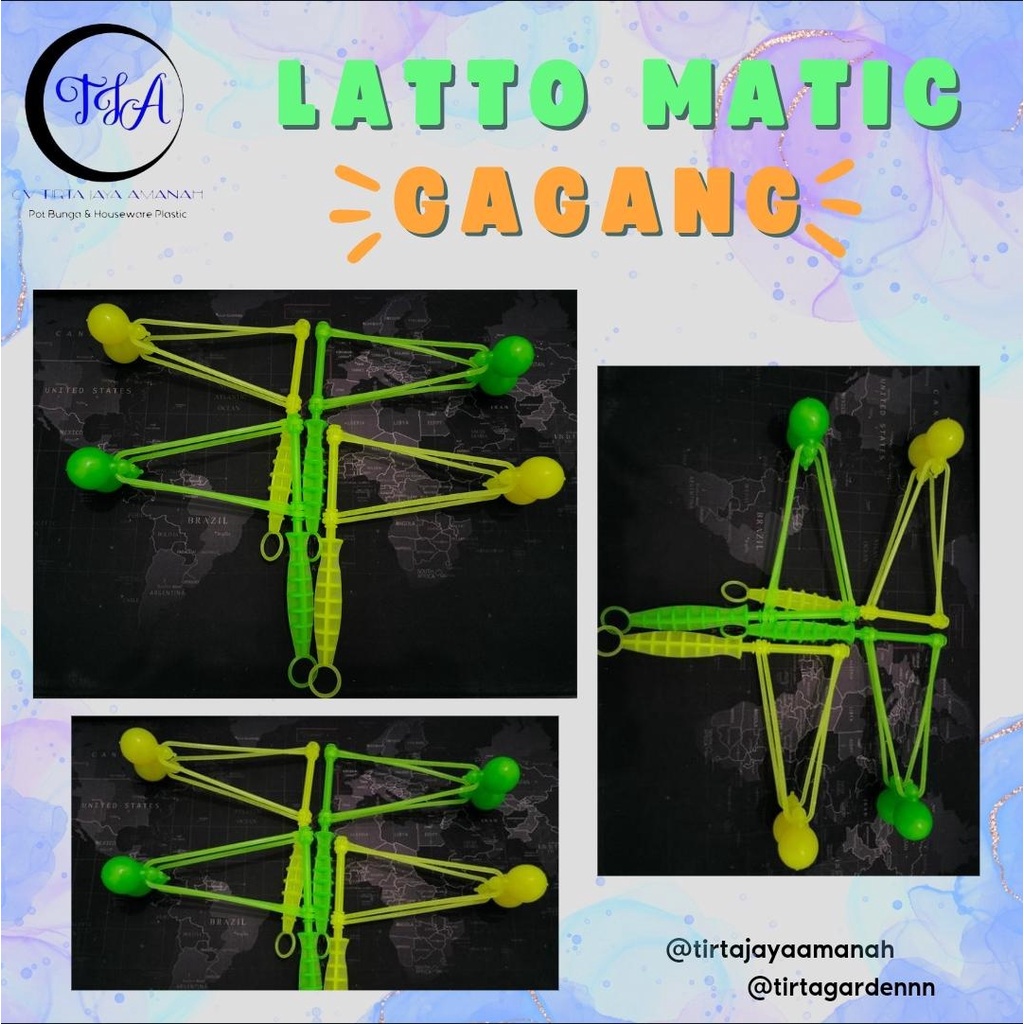 Mainan jadul Latto Matic 1RIBU/set Gagang 20cm GROSIRAN
