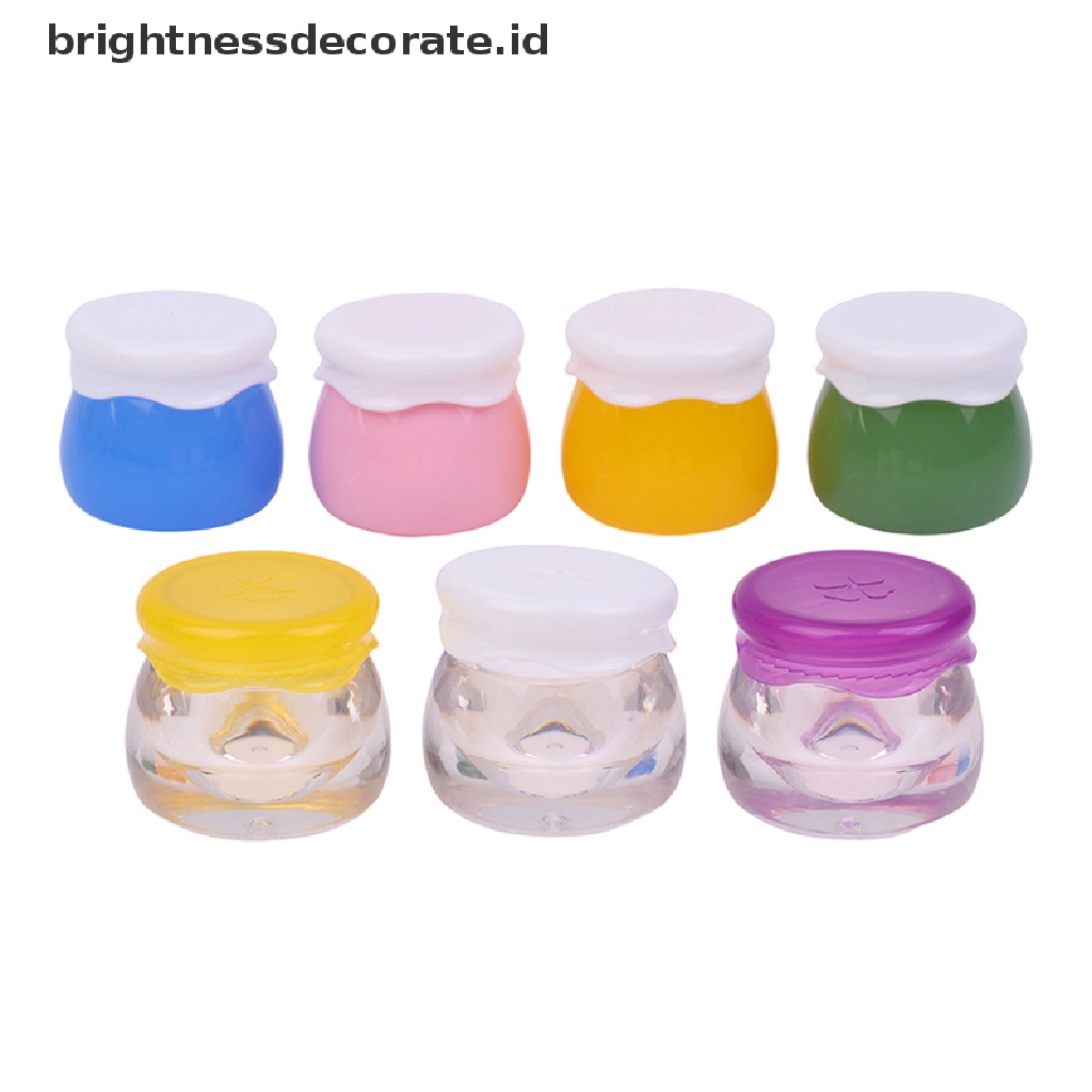 [Birth] 1pc Toples Selai Akrilik Transparan Botol Cream Wajah Wadah Bumbu Portable [ID]