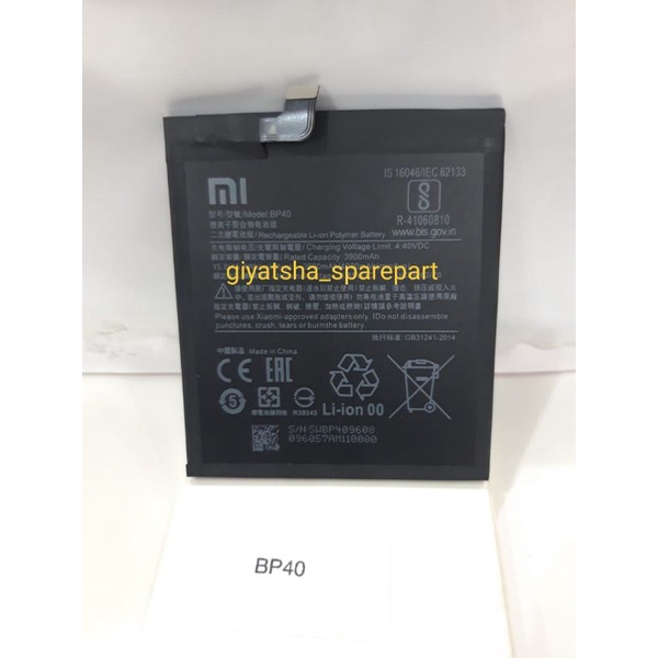 BATERAI XIAOMI MI 9T PRO / REDMI K20 / REDMI K20 PRO BP40