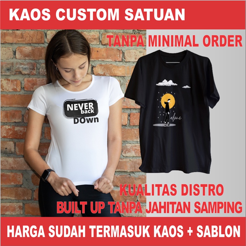 KAOS CUSTOM SABLON SATUAN | DESAIN SUKA-SUKA | KAOS NSA | DISTRO BUILT UP